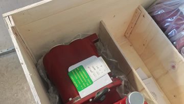 Red air compressor