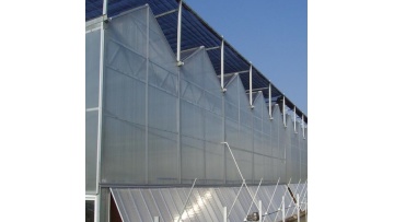 PC board multi-span greenhouse 