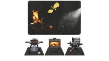 Under Grill Mat for Outdoor Grill Fireproof 3-Layer Fire Pit Mat Indoor Fireplace Mat Oil-Proof for BBQ Lawn Camping Protector1