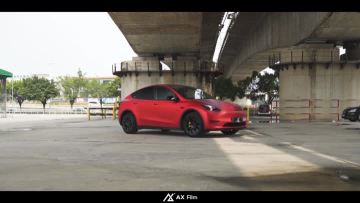 Matte Liquid Metal Dragon Blood Car Wrap