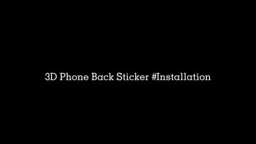 3D Back Sticker for Mobile Phone