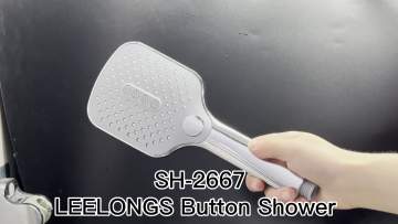 Leelongs Ningbo Bathroom Factory Hot-sale Square 3 Setting Massage Button Handheld Shower1