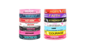 Logo Printed Fashion Design Promotional Silicone Bracelet Silicone Wristband1