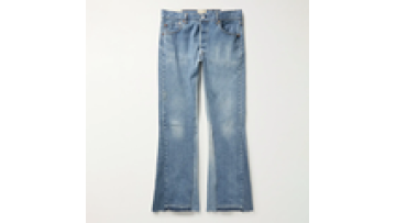 Custom Flared Pants Outfit Man Loose Fit Bell Bottom Jeans Pant Embroidery Men1