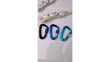 Fall protection 12KN aluminum carabiner hook Oval Screw Gate Steel Carabiner1
