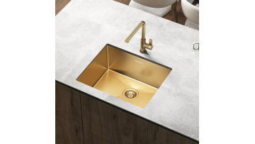 gold sink kitchen