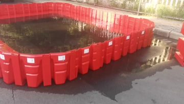 flood control barrier cirle pool
