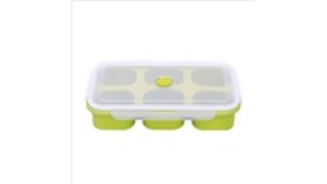 Factory Direct 3-Grid Silicone Bento Box Microwave Heatable Lunch Container Grade School Outdoor Baby Care Kitchen Storage1