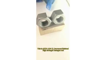 Dacromet surface treated A194-2H heavy hex nut