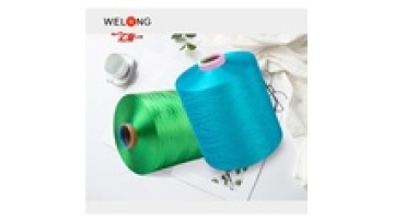 WELONG Polyester Textured Yarn 150D 48F Dope Dyed Color Polyester Yarn for Weaving1