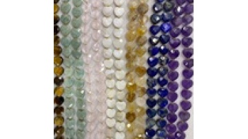 Luxury 12mm Faceted Heart Natural Stone Beads - Lapis Lazuli, Amethyst, Tiger Eye & Rose Quartz for Jewelry Crafting1