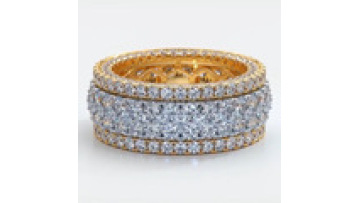 Popular Fashion Round CZ Diamond Gold Rings for Women1