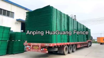 Power coated green mesh opening 50 X 200 mm wire mesh fence 3D fence1