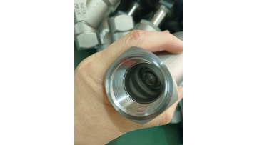 Pneumatic Angle seat valve with plastic head thr