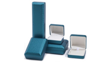 Wholesale custom logo New luxury jewelry packaging box Bracelet bracelet storage box Necklace Blue leather ring jewelry box1