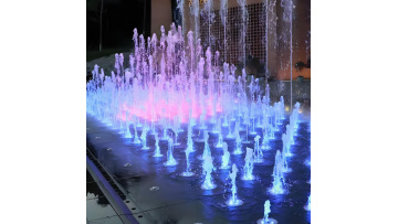 Dry Fountain With Color-Changing LED Lights