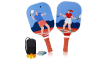 USAPA Certified Glass Fiber Pickleball Racket Set with Honeycomb Board for Indoor/Outdoor Play1