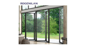 Aluminum folding door Customized Exterior Residential Sliding Glass Patio Aluminium Folding Door1