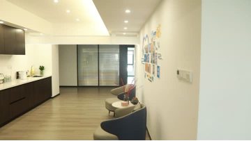 The company's coffee leisure activity room