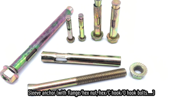 With Hex Bolt Plastic Red Ring DIN 9021 Washer Sleeve Anchor1