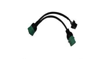 Cummins 9P male to female and OBD female connectors