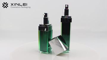Right angle tetragonal emulsion bottle packaging