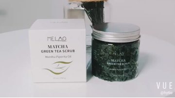 Natural Matcha Body Scrub Mentha Piperita Oil 284g Green Tea  Cleansing Exfoliator Scrub1