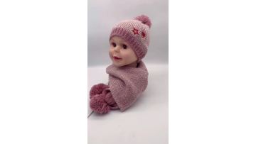 CF-T-0004 knitted hat and scarf (1)