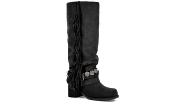 black knee high riding boots womens