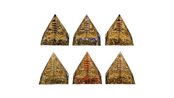 Orgonite Pyramid for Positive Energy SP1725G-60CM