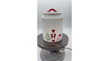 Snowflake Walnut Soldier Jar