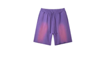 Street Fashion Wholesale Acid Wash Puff Print Blank Cotton Shorts for Men1