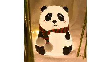 Silicone Panda Night Light with Touch Activation for Home Adorable Bedside Light1