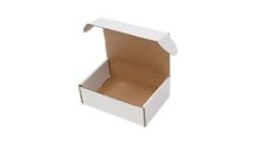 JF2023Custom Printed Flute E-Commerce Packaging Box Corrugated Cardboard Shipping Mailer White Tab Locking Literature Mailer Box1