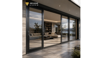 Panoramic modern sliding door