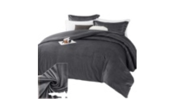 OEM business manufacturer duvet cover gray super soft velvet fabric fluffy duvet cover and pillow cases1