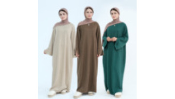 Dubai Modest Islamic Clothing Autumn Turkish Modest Dress for Muslim Women Abaya Knitted Sweater Dresses Winter Abaya1