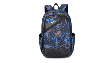 Promotional blue travel Nylon school backpack bag laptop sports back pack custom logo for student1