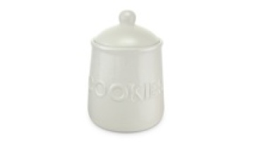 White Glazed Ceramic Spice Jar with Bamboo Lid – 1000ml Kitchen Container for Seasonings1