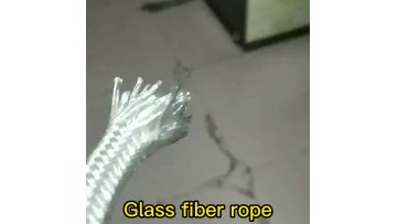 factory direct sale heat resistant white glass fiber round rope1