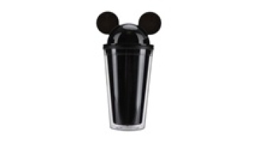 wholesale 16oz 480ml Acrylic mouse ears tumblers cups with lid and straw double wall acrylic tumbler1