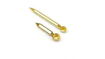 gold watch hands