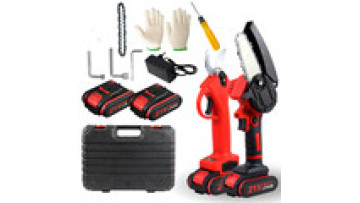 ZHIXIN High Quality 21V Li-ion Battery Powered Cordless Pruning Shears&Chainsaw Combo Set Garden Tool Set1
