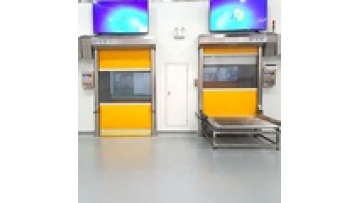 Auto Closing 304 Stainless Steel Frame Pvc Curtain Fast Roll Up Rapid High Speed Door Using In Pharmaceutical Factory1