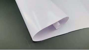White 500D advertising PVC tarp
