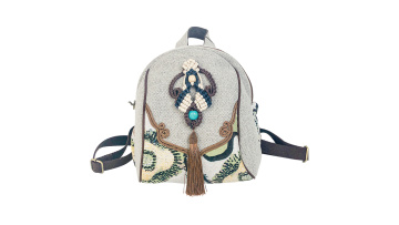 Ethnic Print Backpack