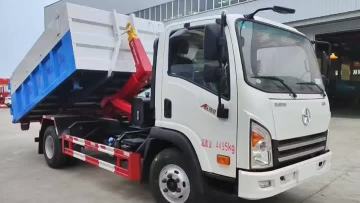 hook-arm garbage truck
