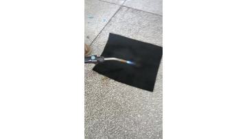 fire testing of the carbon felt