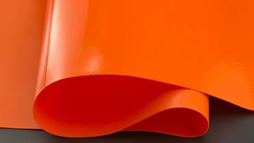 Orange PVC Tarpaulin with Anti-mildew & Fire retardant