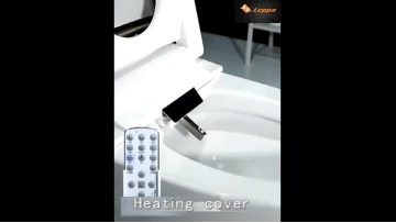One piece Intelligent Water Closet Rose gold Floor mounted P-trap Smart Toilet
